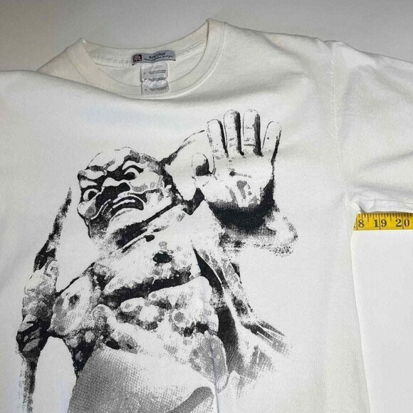 Encolor Hand Painted Designs T-Shirt Mens Small White‎ Cotton Graphic - Picture 5 of 10